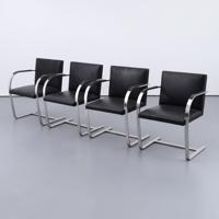 Ludwig Mies van der Rohe Leather BRNO Chairs, Set of 4 - Sold for $2,048 on 05-16-2026 (Lot 368).jpg